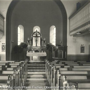 Innenraum der Christuskirche 1930